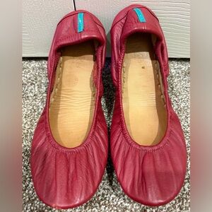 Tieks By Gavrieli Ruby Red Patent Leather Ballet Comfort Flats Shoes Size 8